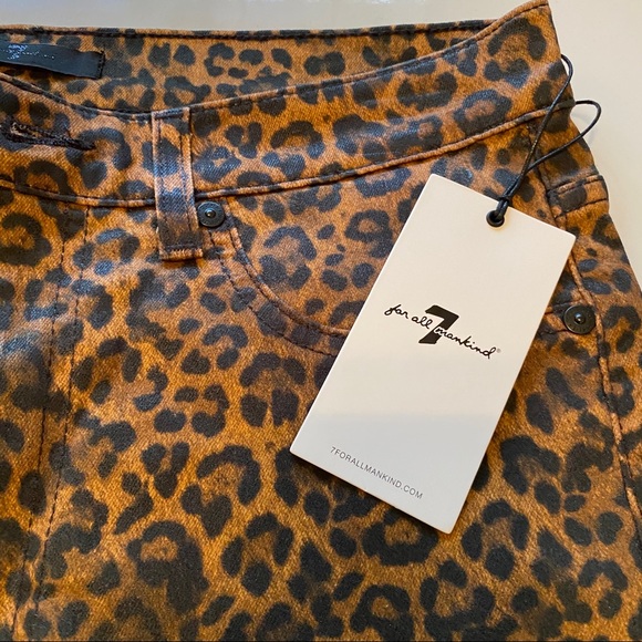 SOLD NWT 7 for all Mankind leopard “jeans” - Picture 6 of 7
